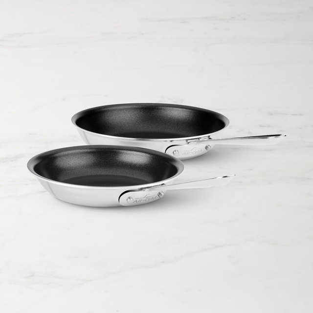 All-Clad D3® Triply Stainless-Steel Pro Nonstick Fry Pan Set