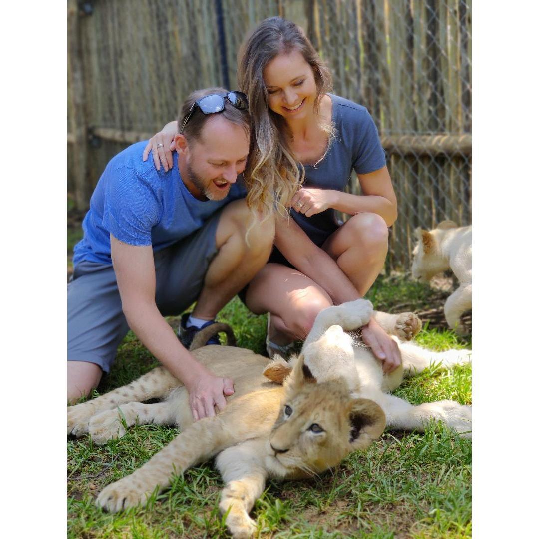 The time he took me to play with baby lions and I cried.