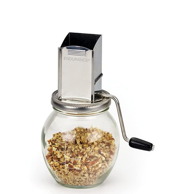 RSVP Endurance Stainless Steel Vintage Inspired 1/4-Cup Nut Grinder