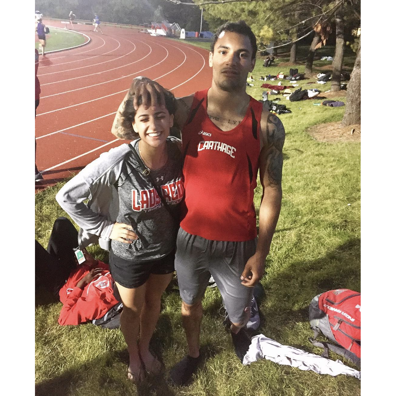 Our last track meet senior year!