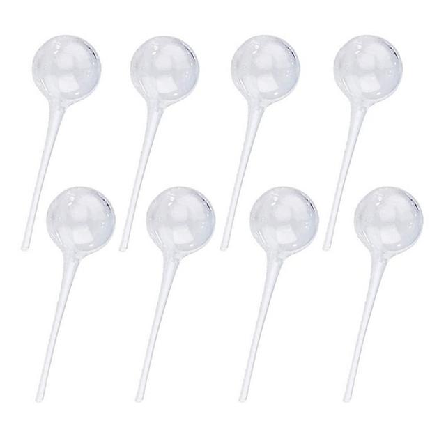 Klhamky 8Pcs Large Plant Watering Bulbs, Automatic Self-Watering Globes Plastic Balls Garden Water Device Watering Bulbs for Plant (Clear)