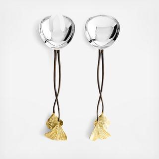 Golden Ginkgo 2-Piece Serving Set