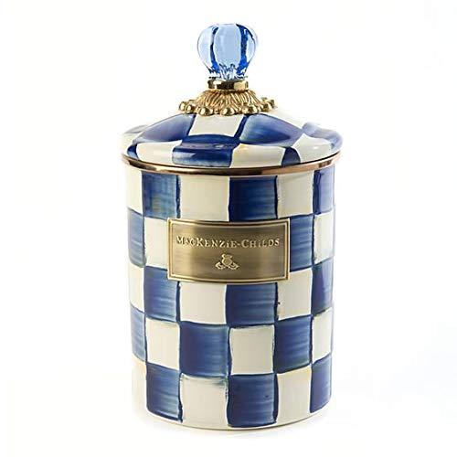 MacKenzie-Childs Royal Check Enamel Canister - Medium