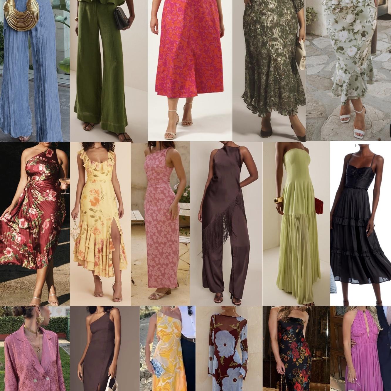 For our ladies, midi-length cocktail dresses or elevated dressy sets are ideal.