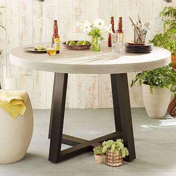 Slab Outdoor Round Dining Table