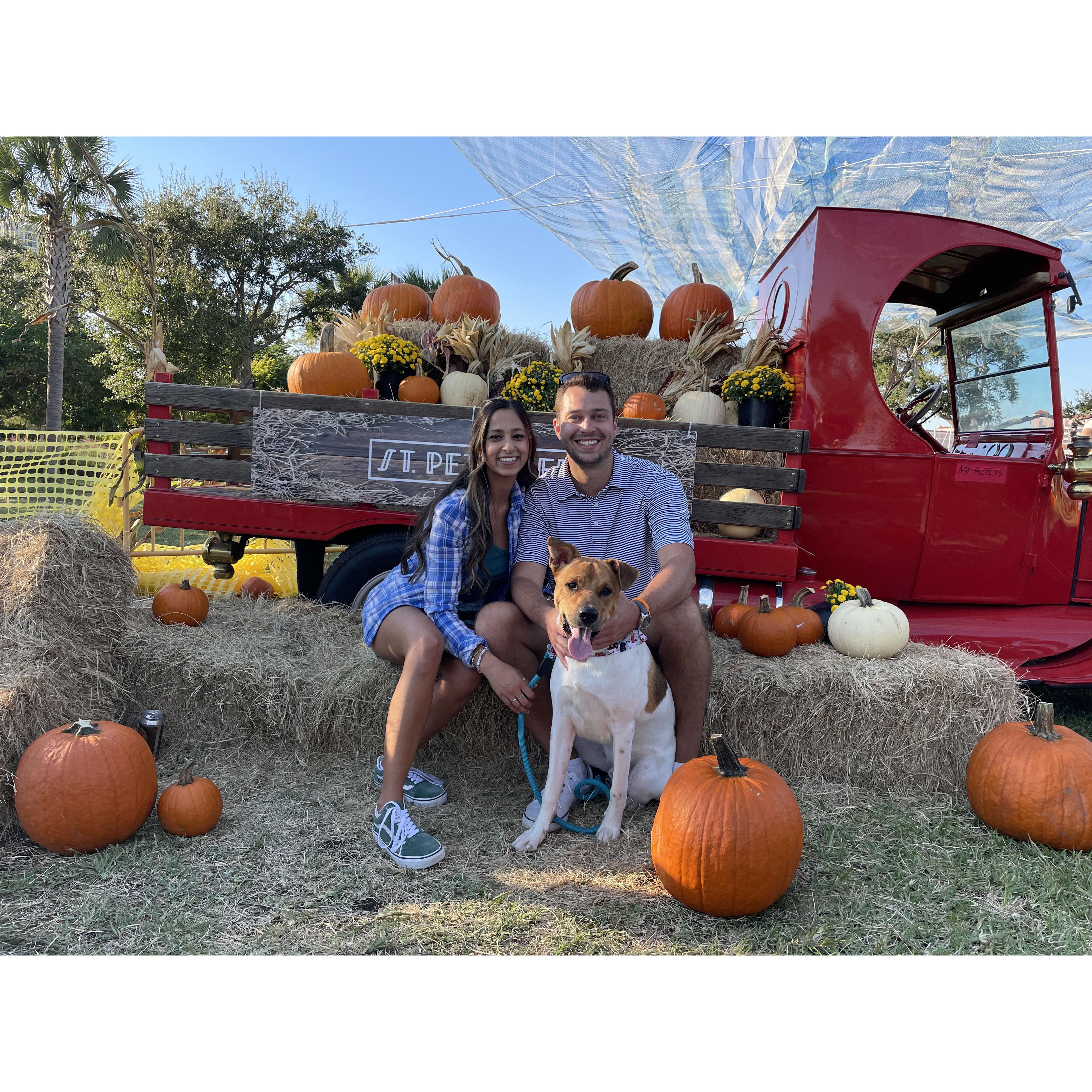 Fall fair with our pup Kai