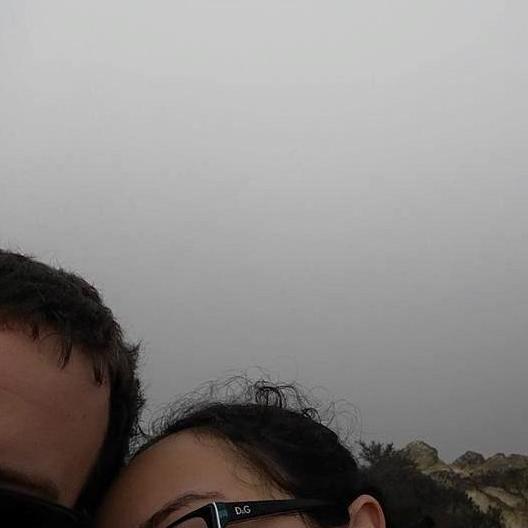 When you get to the mountains before they finish rendering (intense fog)