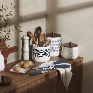Lenox Blue Bay Canister Set, 3-Piece Kitchen Storage Containers