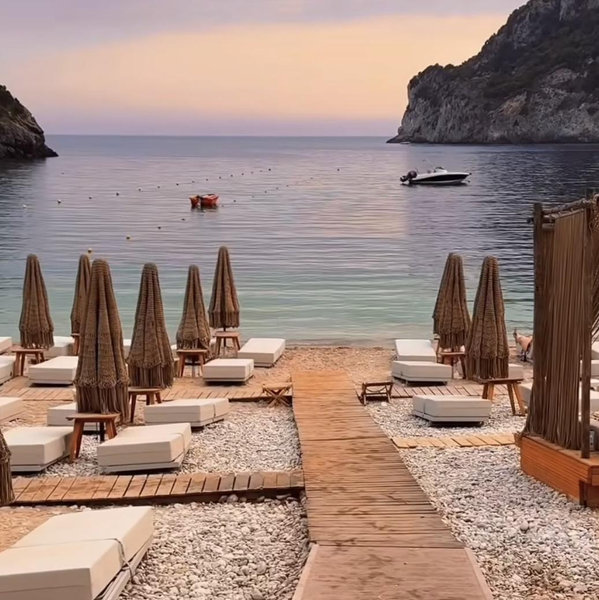 Honeymoon in Corfu, Greece
