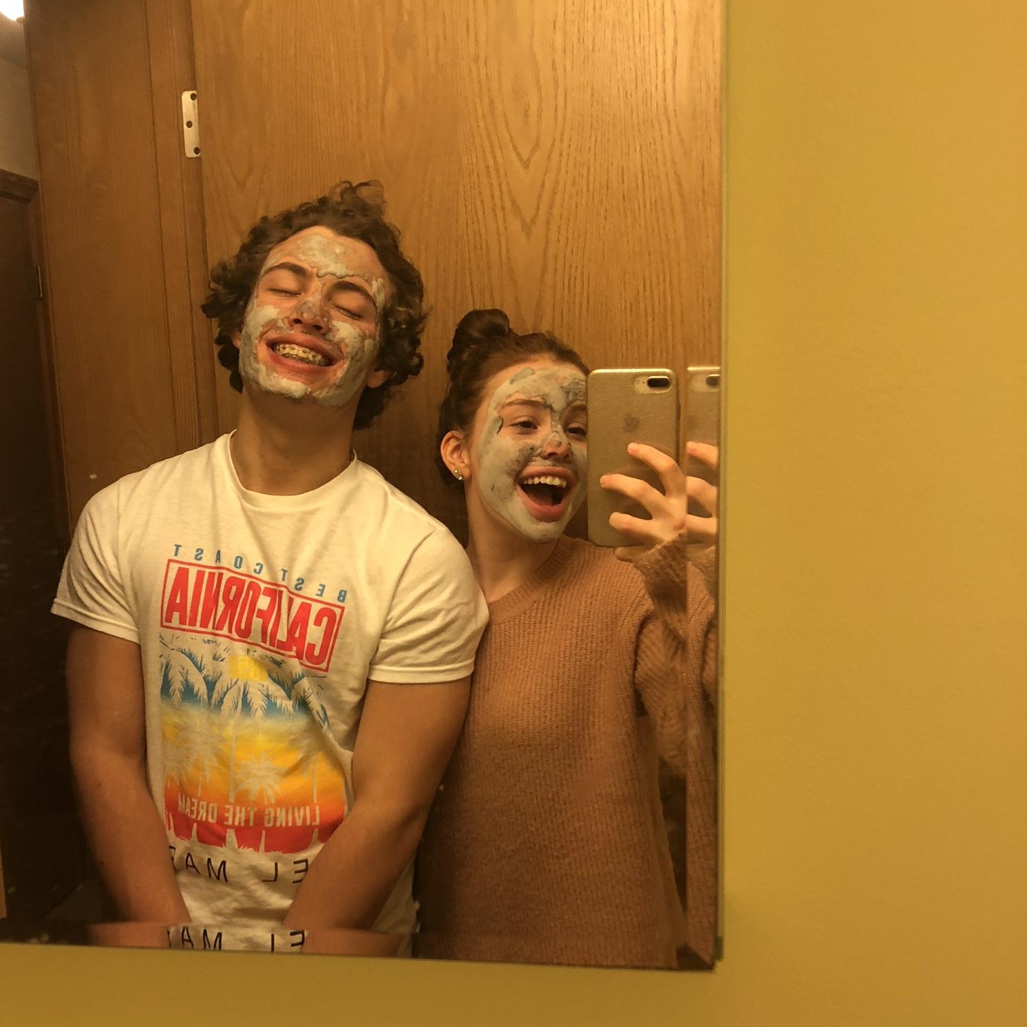 Started teaching him about skin care