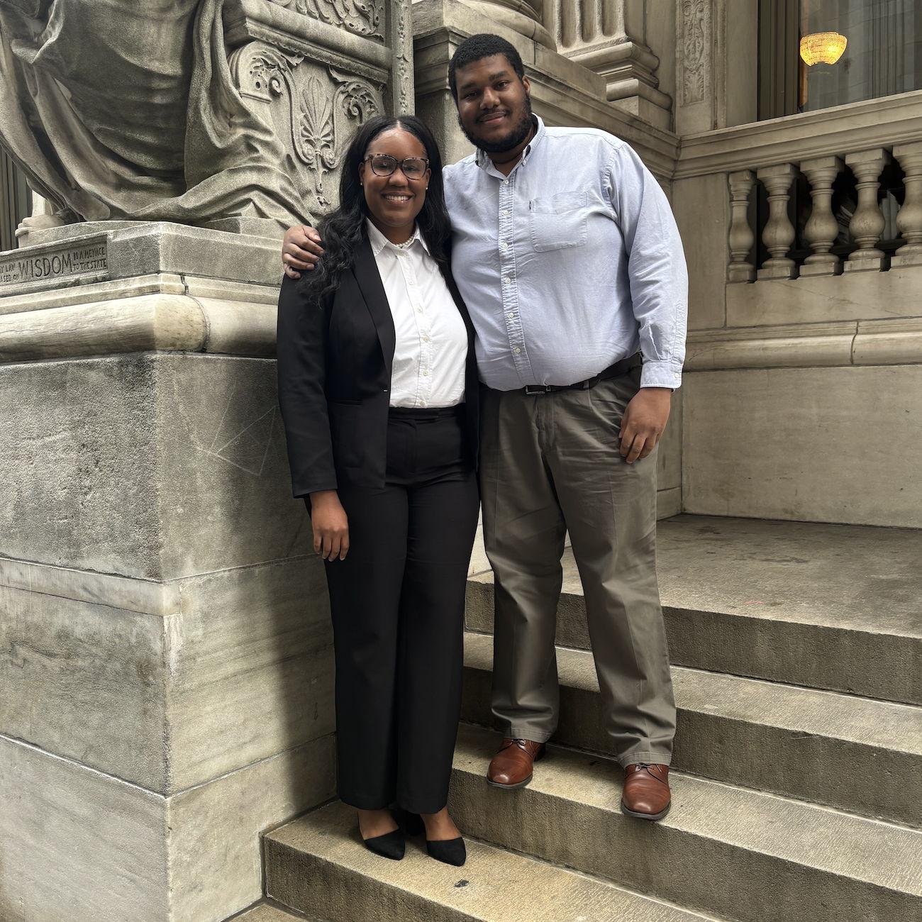 Rianah being sworn into the New York State Bar.