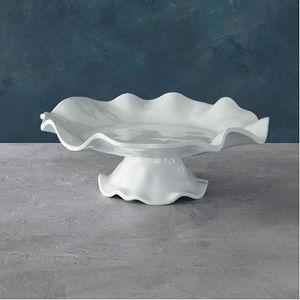 Beatriz Ball, Vida Havana White Melamine, Pedestal Cake Plate