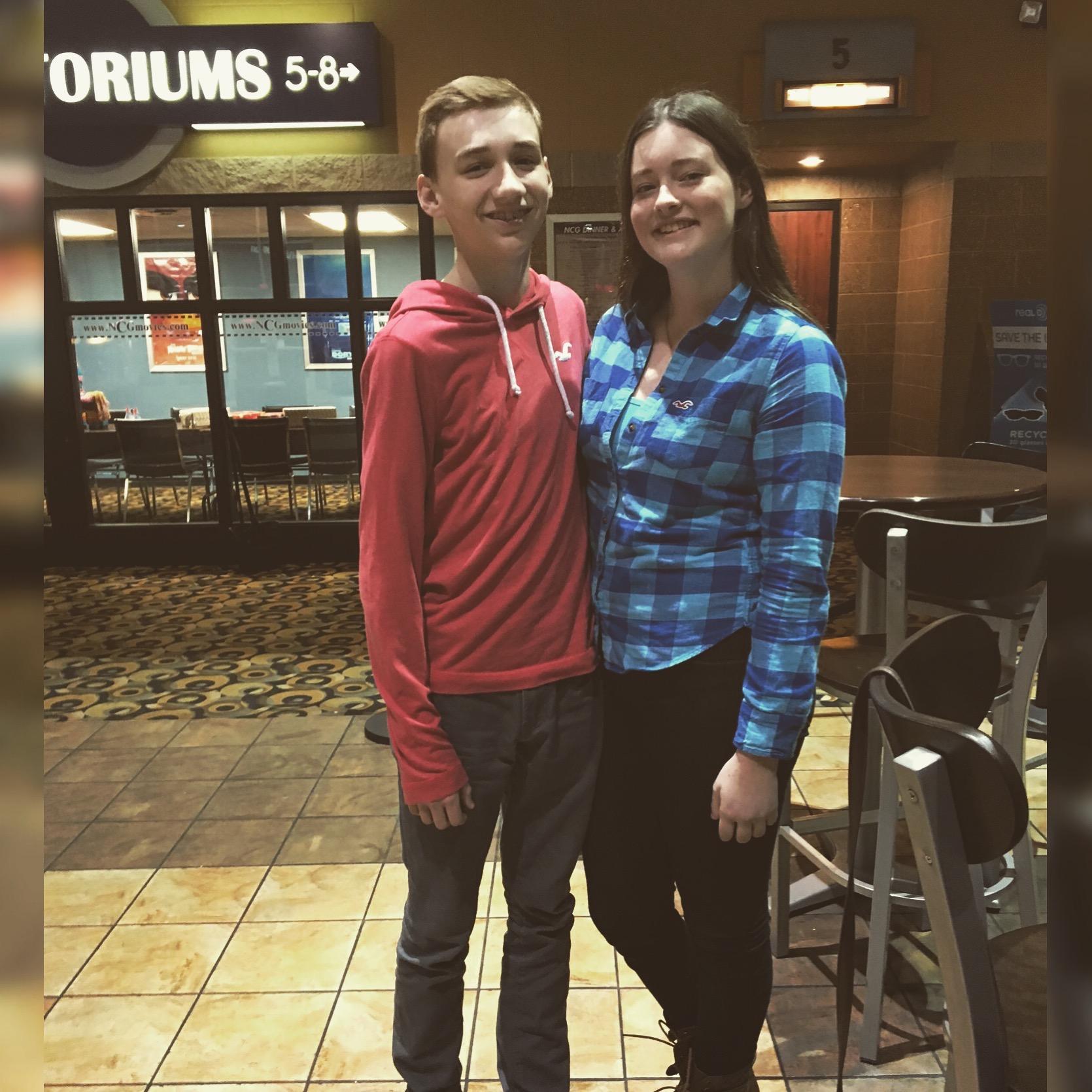 Our first picture together in 8th grade (2015)