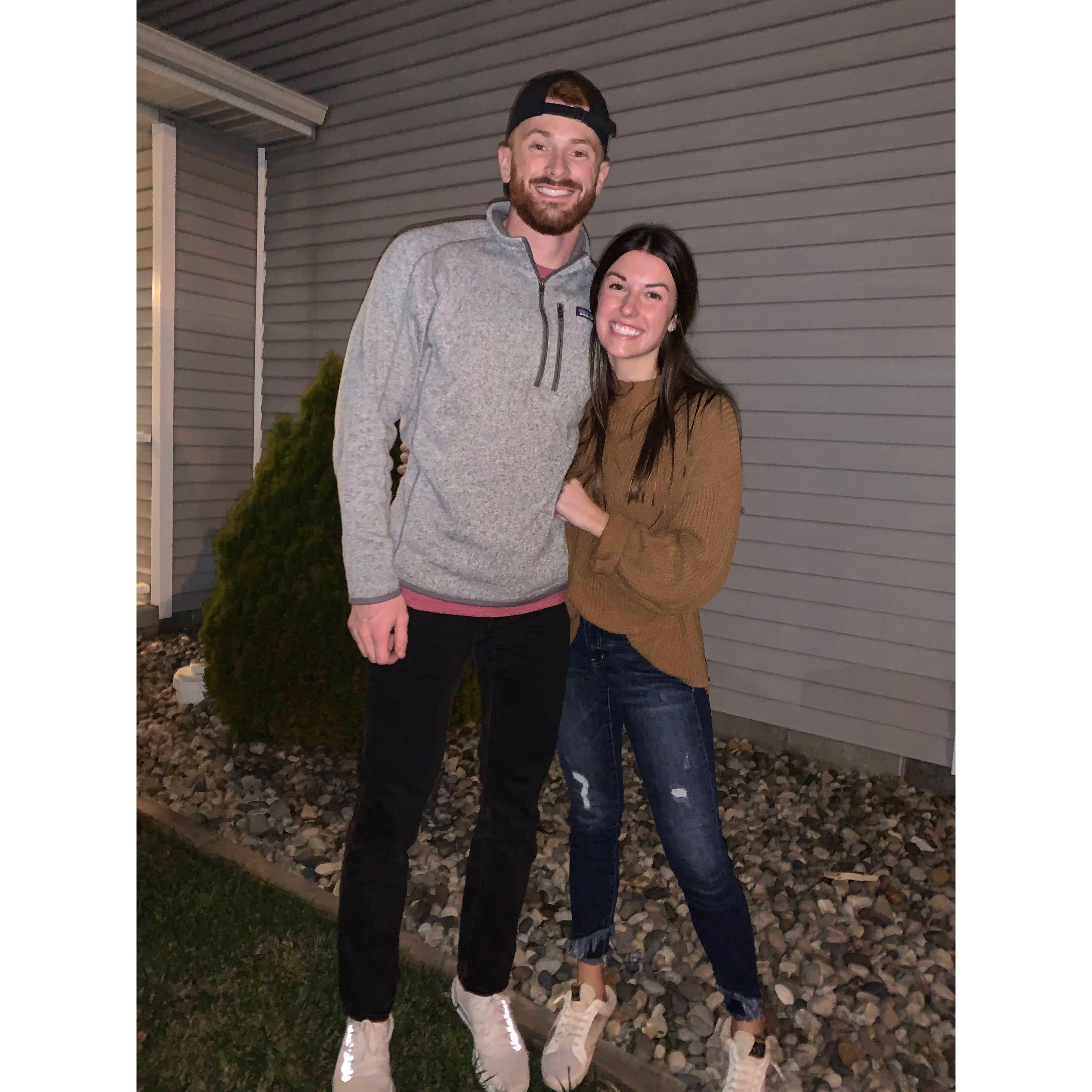 The first picture that we ever took with one another!