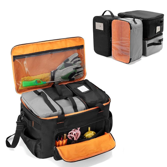 GRAOSO Camping Organizers and Storage, 4 Pcs Camping Packing Cubes with Carrying Bag for Easy Storage and Transport, 5-in-one Tactical Duffle Bag with Waterproof Bottom