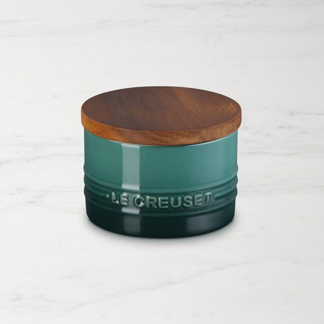 Le Creuset Signature Salt Cellar with Wood Lid, Artichaut