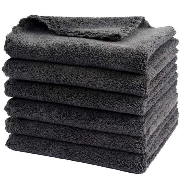 SINLAND Waffle Washcloths Microfiber Facial Cloths Soft Makeup Remover  Cloths Ultra-thin Quick-drying Exfoliating 6 Pack Grey Brown