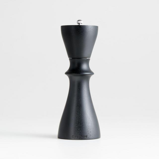 Aster Black Ebonized Wooden Pepper Mill Grinder