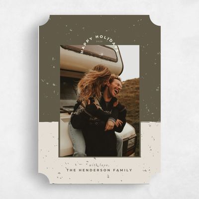 Green Ticket Holiday Card - Modly