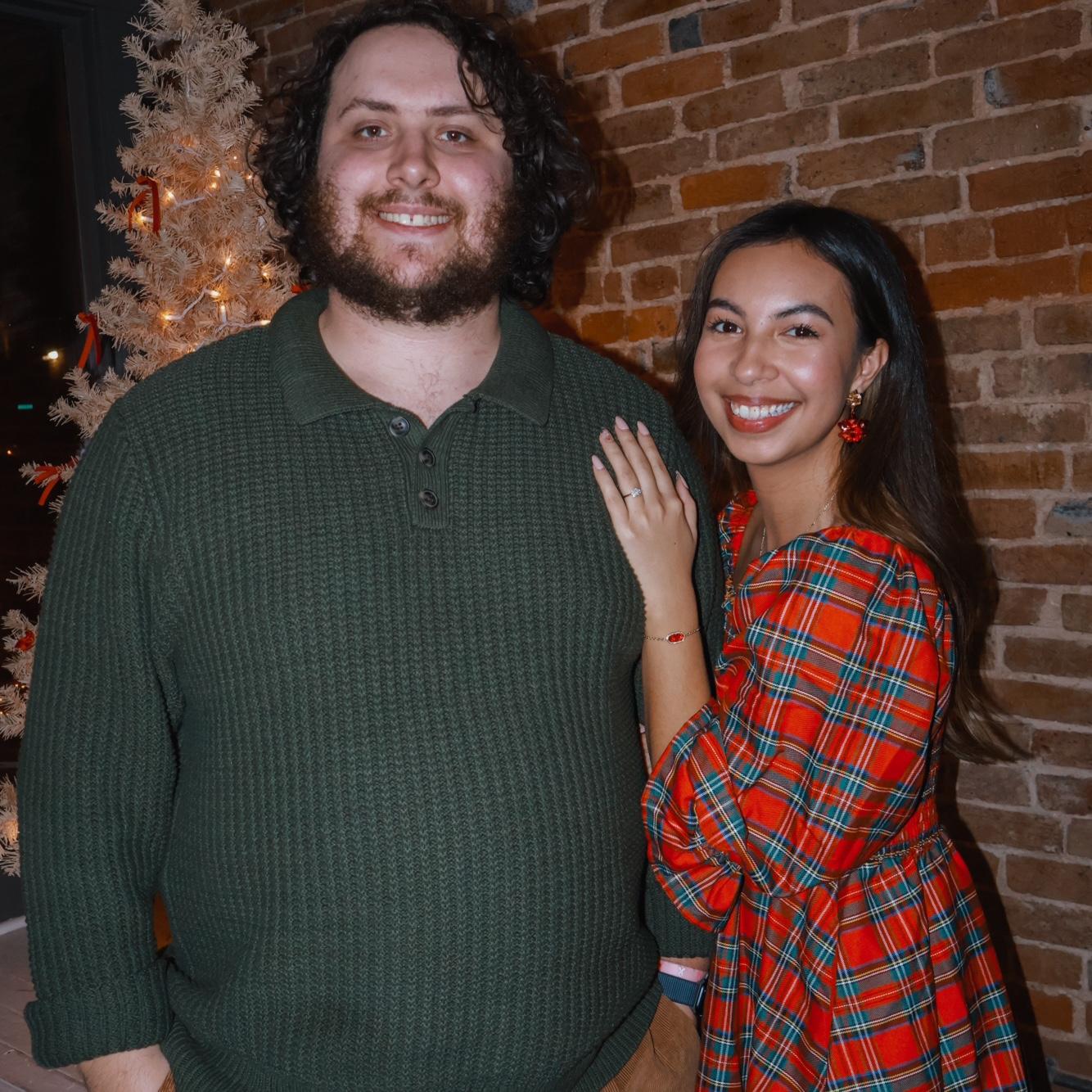 Our first Christmas engaged
