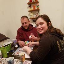 Dying Easter eggs
