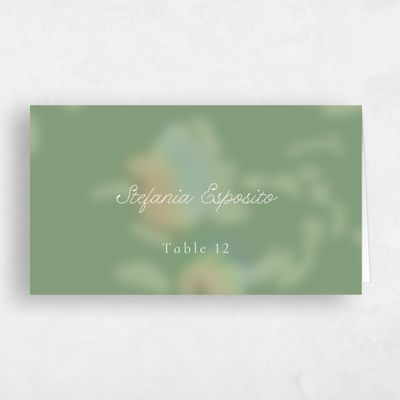 Bright Sage, Green Wedding Place Card - Ola
