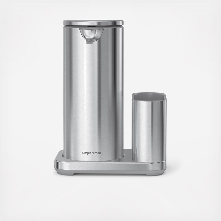 simplehuman, Stainless Steel Liquid Sensor Pump with Caddy | Zola
