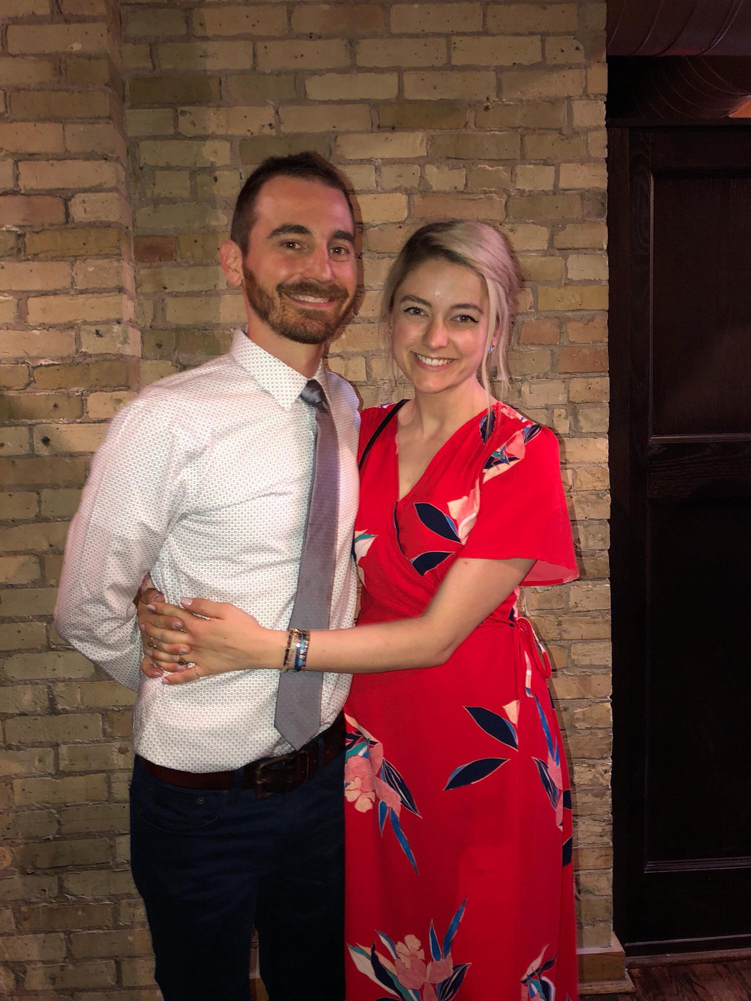 Milwaukee 2019 - rehearsal dinner for Ali (bridesmaid) + James wedding.