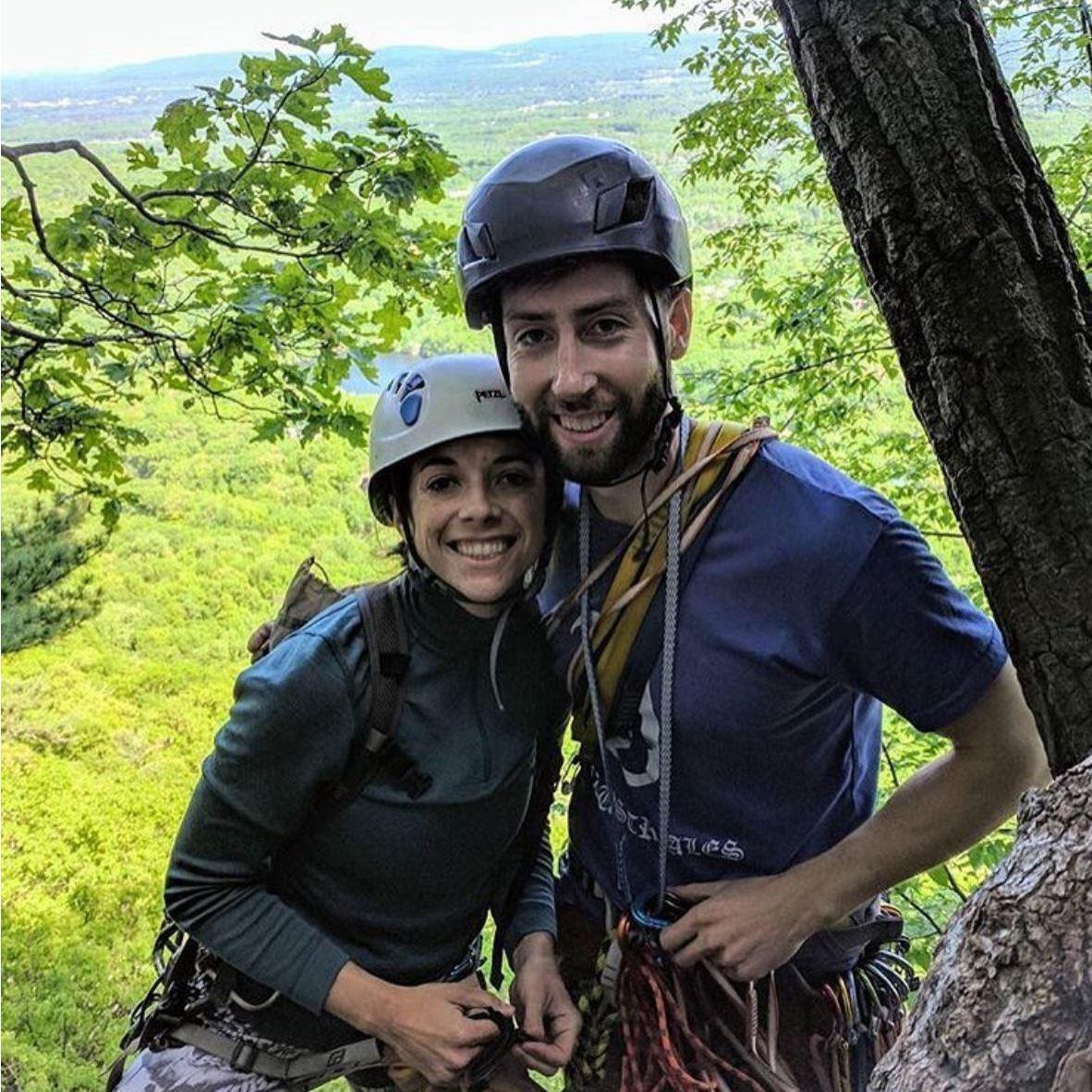 Doing our favorite activity together: climbing! In the Gunks 2017