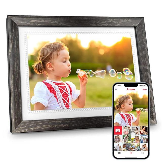 Frameo 10.1 Inch WiFi Digital Picture Frame, 1920 * 1200 FHD Resolution Digital Photo Frame, Free Storage, Gift for Friends and Family