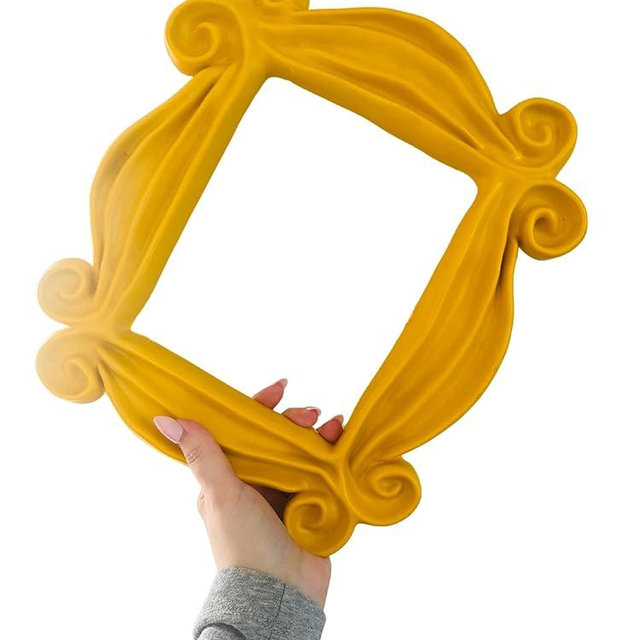 Friends Peephole Frame/Yellow Door Frame/Purple Door Decor/Friends Merchandise/Monica Peephole/Pop Culture Nerdy Home (11.5 inches)