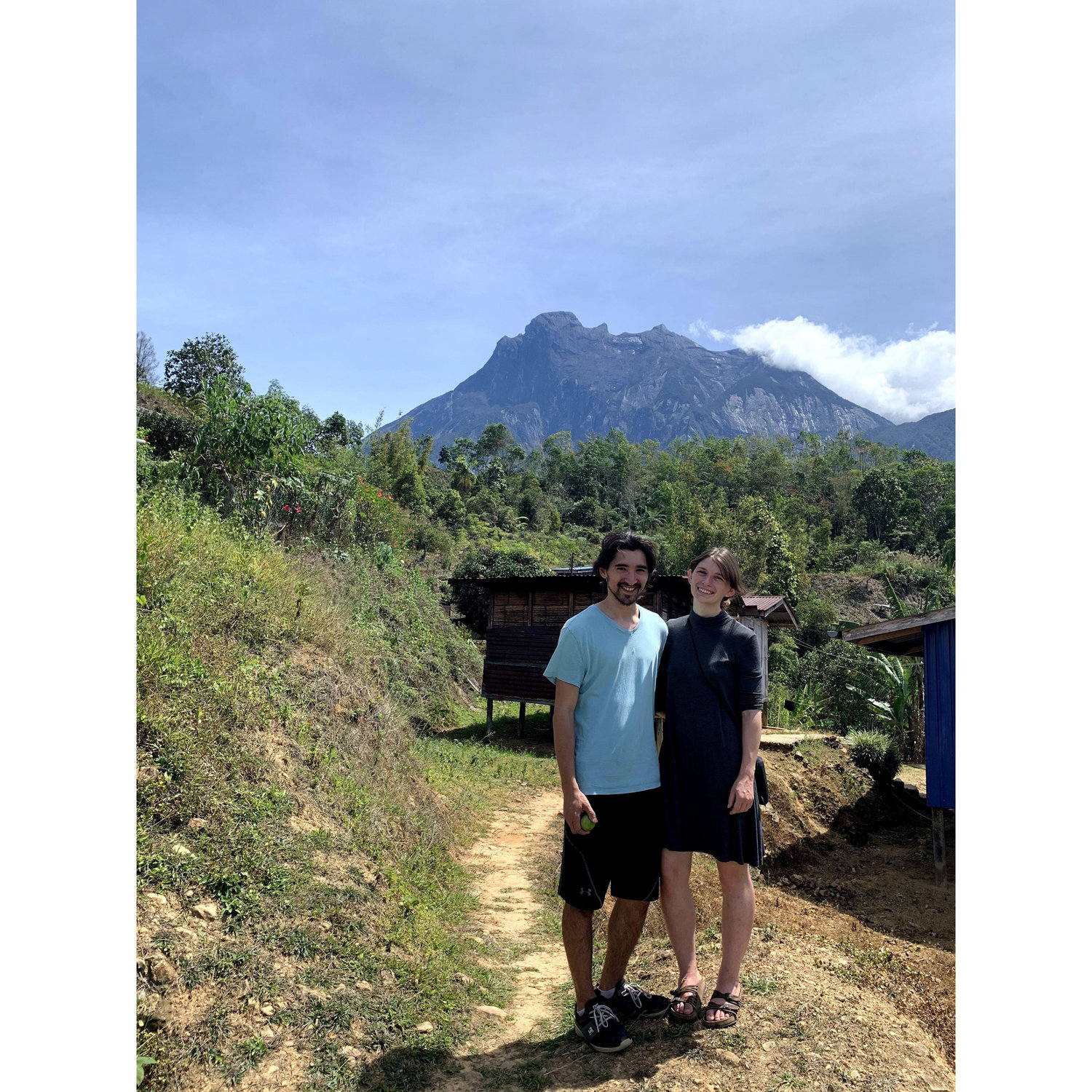 Touring a Bornean village, Feb 2020