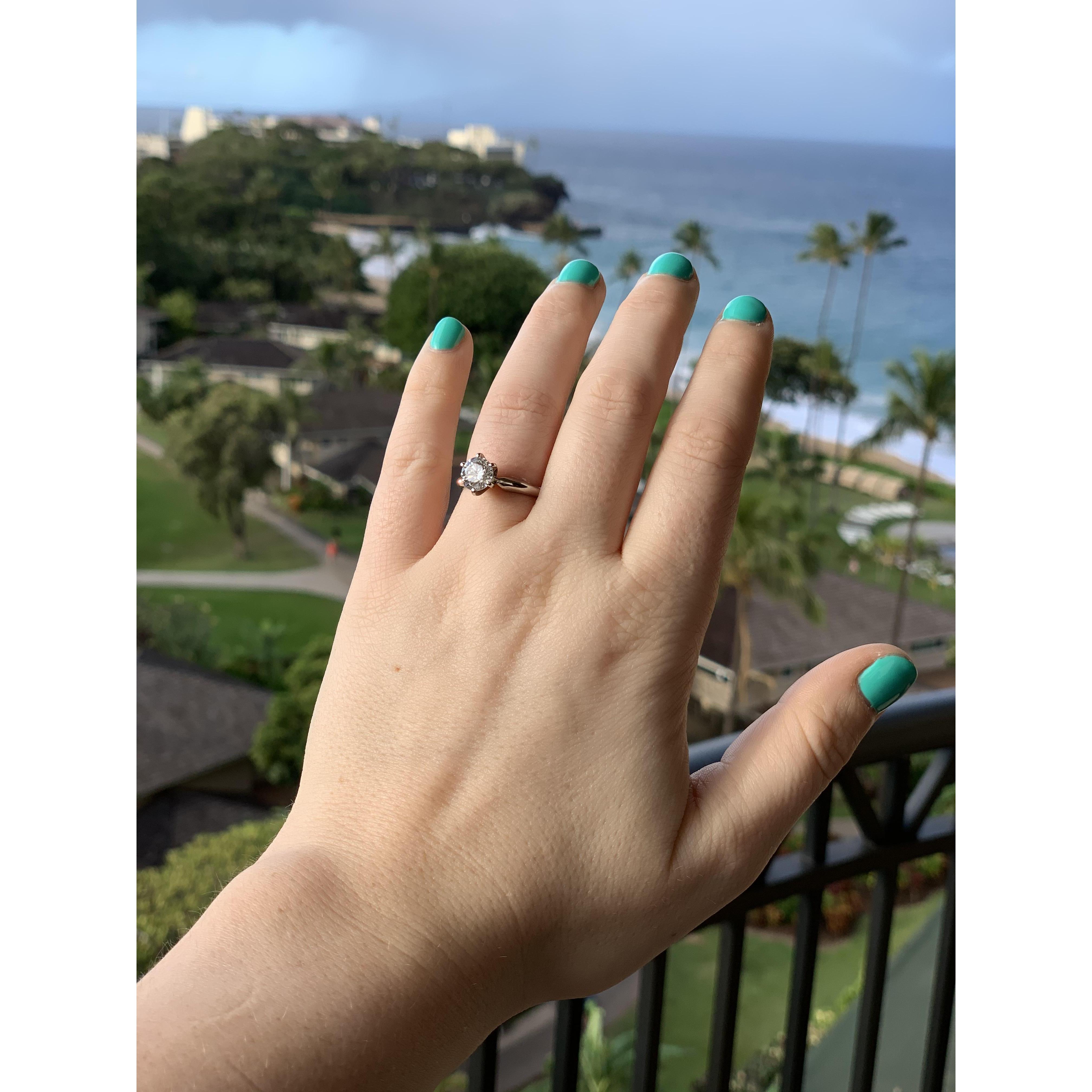 The proposal! Maui - February 7th, 2020