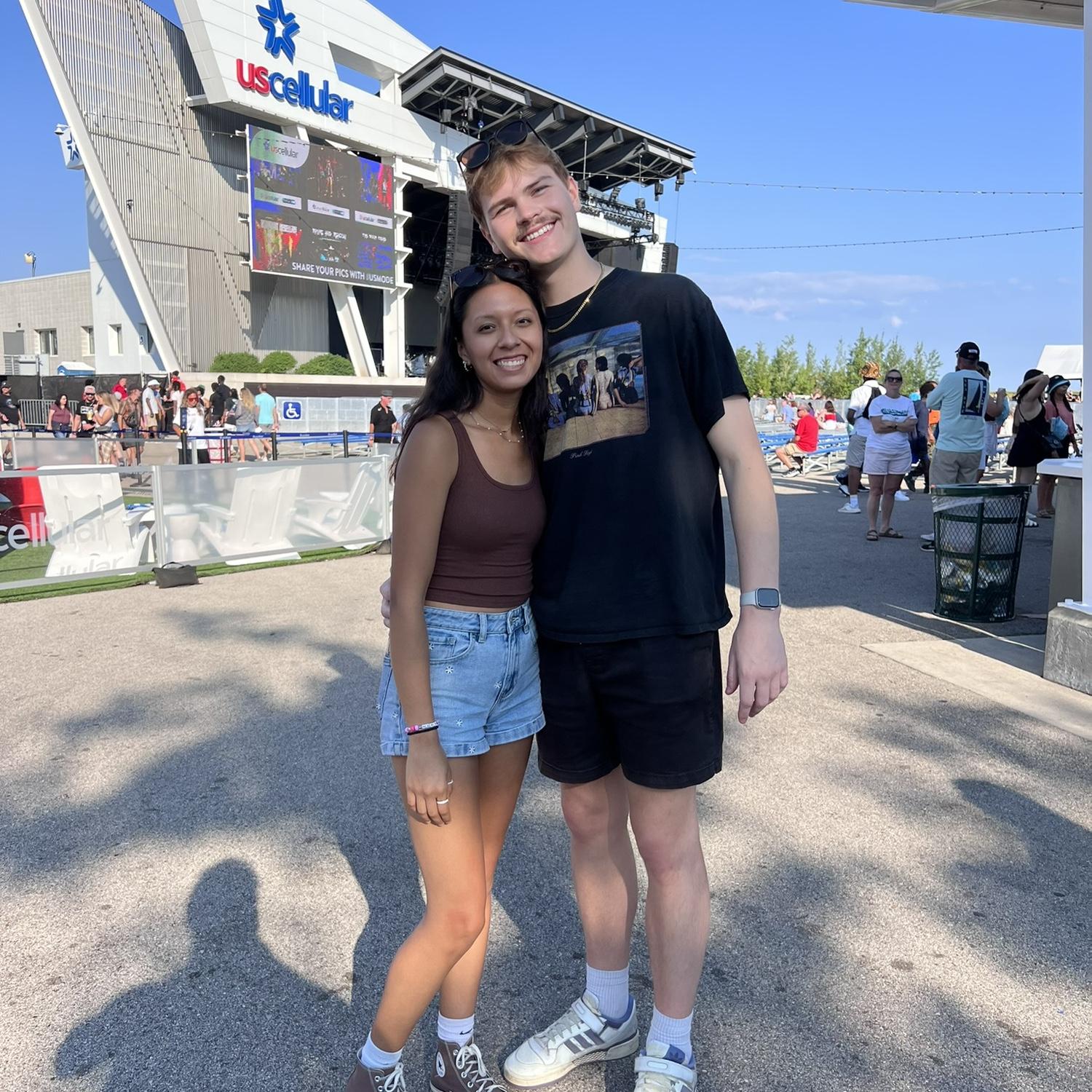 Always have to visit the stage where we met! @Summerfest!