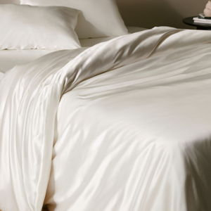 25MM 3PCS Duvet Cover Set, Color White, King size set (Duvet + 2 pillows)