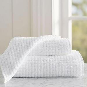 Aerospin™ Sculpted Organic Hand Towel, White