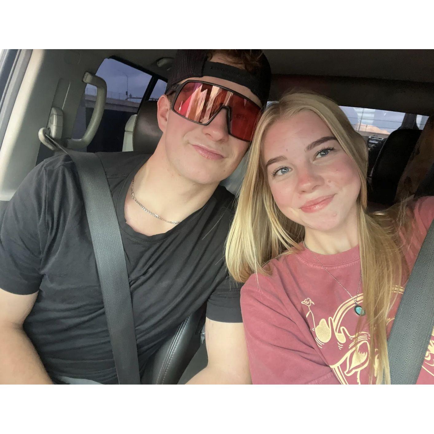 Reunion selfie after being apart for 3 months!