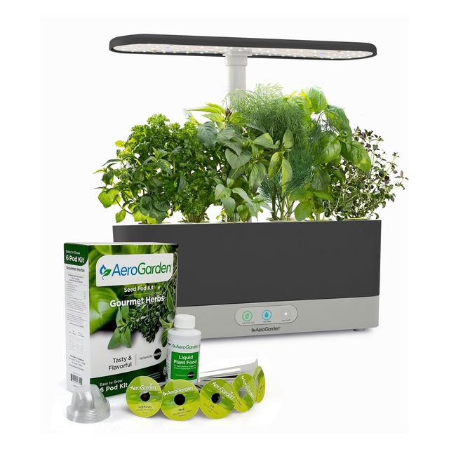 AeroGarden Harvest Slim with Gourmet Herbs Seed Pod Kit