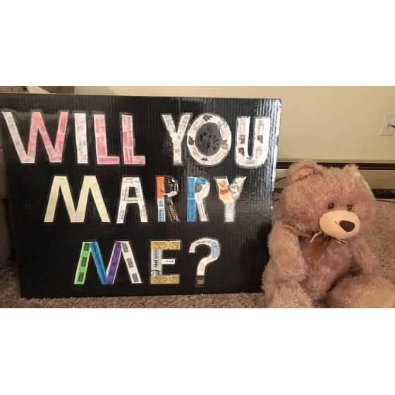 Caleb proposed in our first apartment