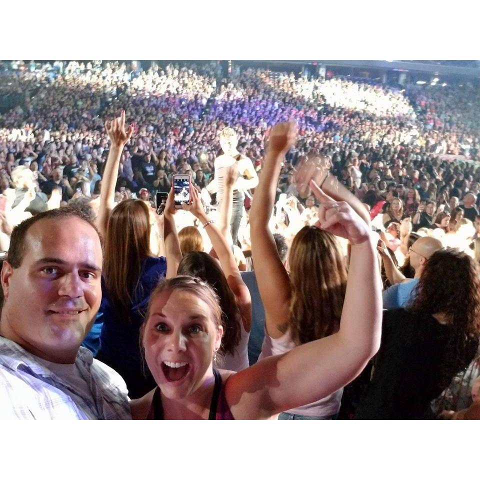 We were hanging tough with Joey McIntire at the New Kids on The Block concert.