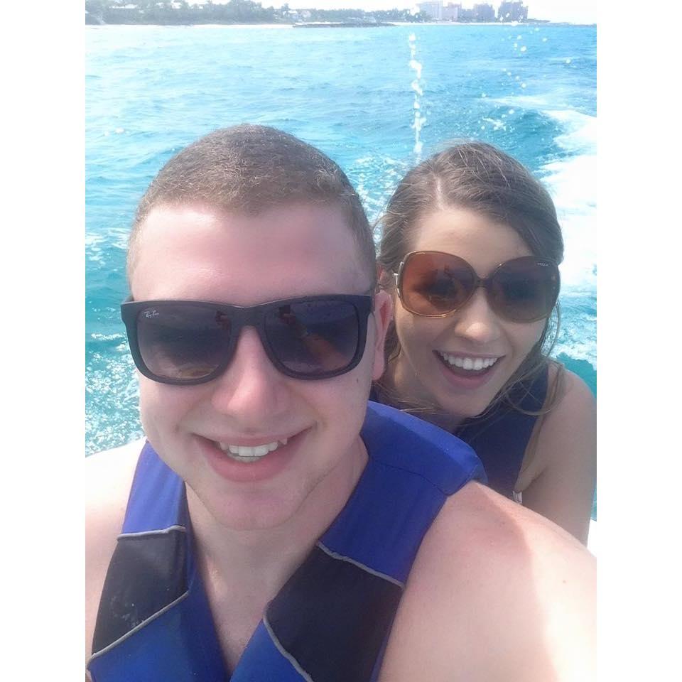 Enjoying our college spring break in the Bahamas!