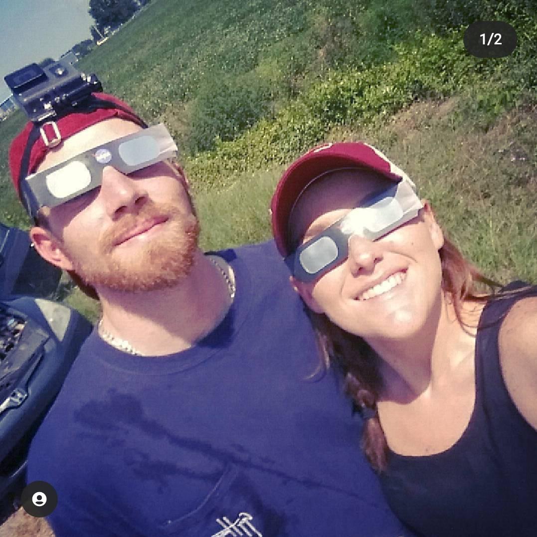 This trip! We went on a roadtrip the weekend of DJ's birthday in August 2017 to see the solar eclipse! We went to Savannah, Charleston and ended in Hilton Head where we caught one of the coolest sights I've ever seen in a random peanut field on the side of the road. Can you blame me for falling for this guy?