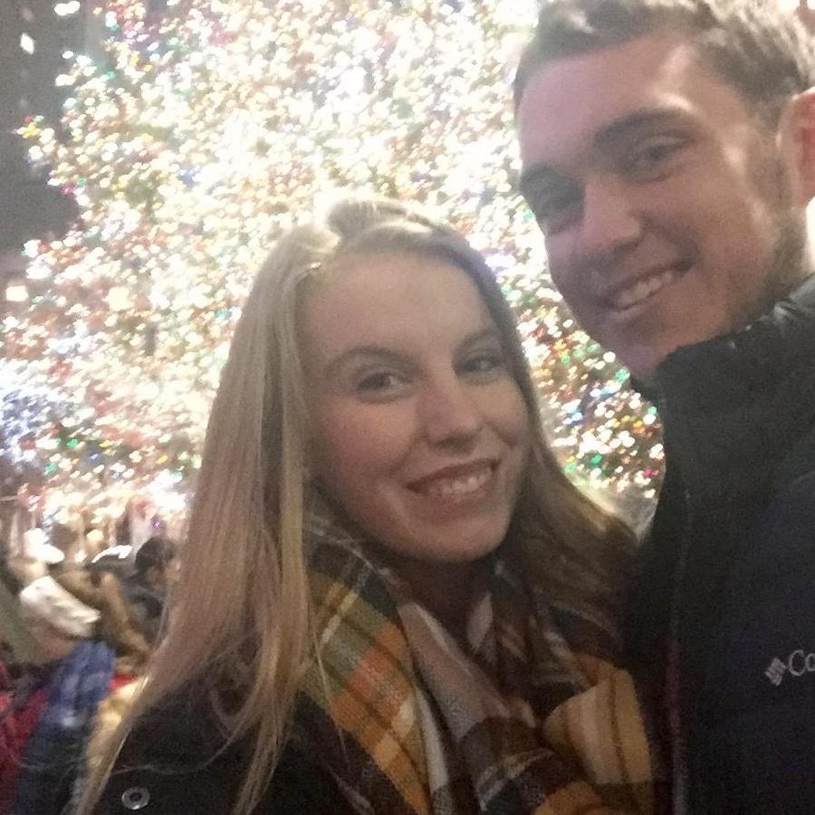 New Years in New York! My 20th birthday trip Kyle surprised me with. In front of the Rockefellar Christmas Tree