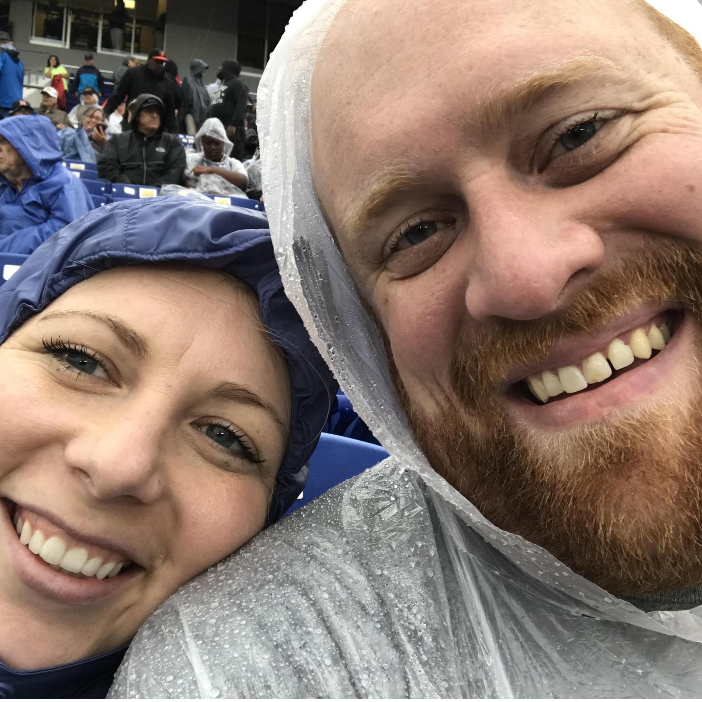 Braving the rain for a Tiger football loss