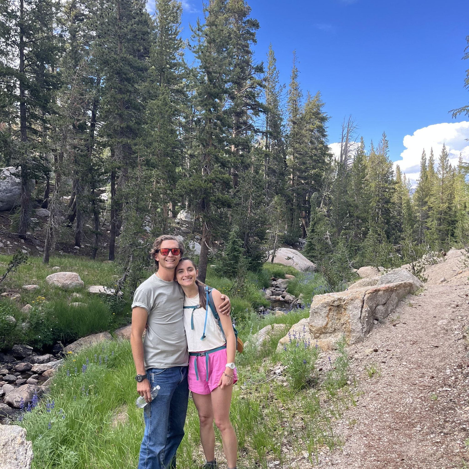 Falling into a creek, Melody was terrified