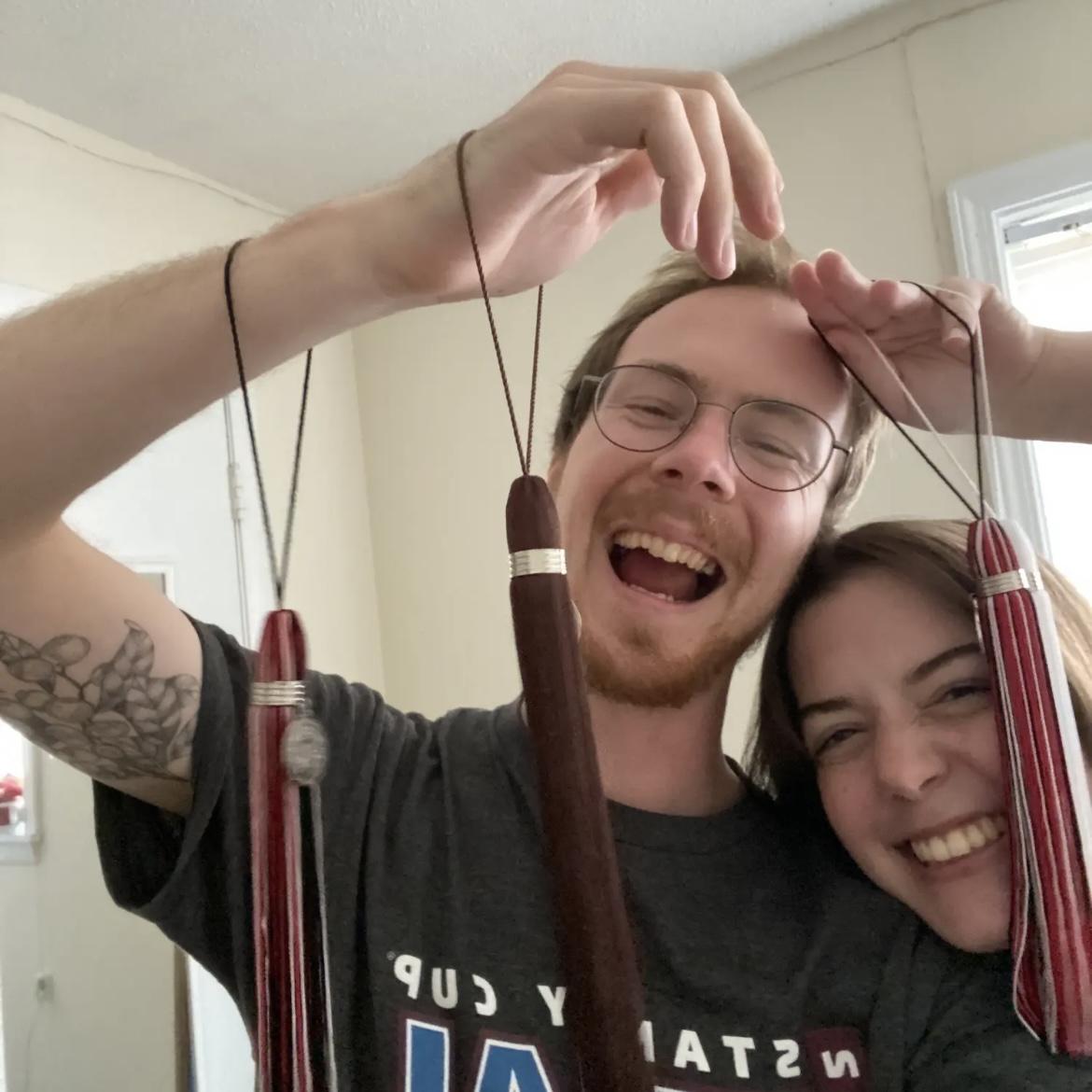 The day we got our graduation tassels!