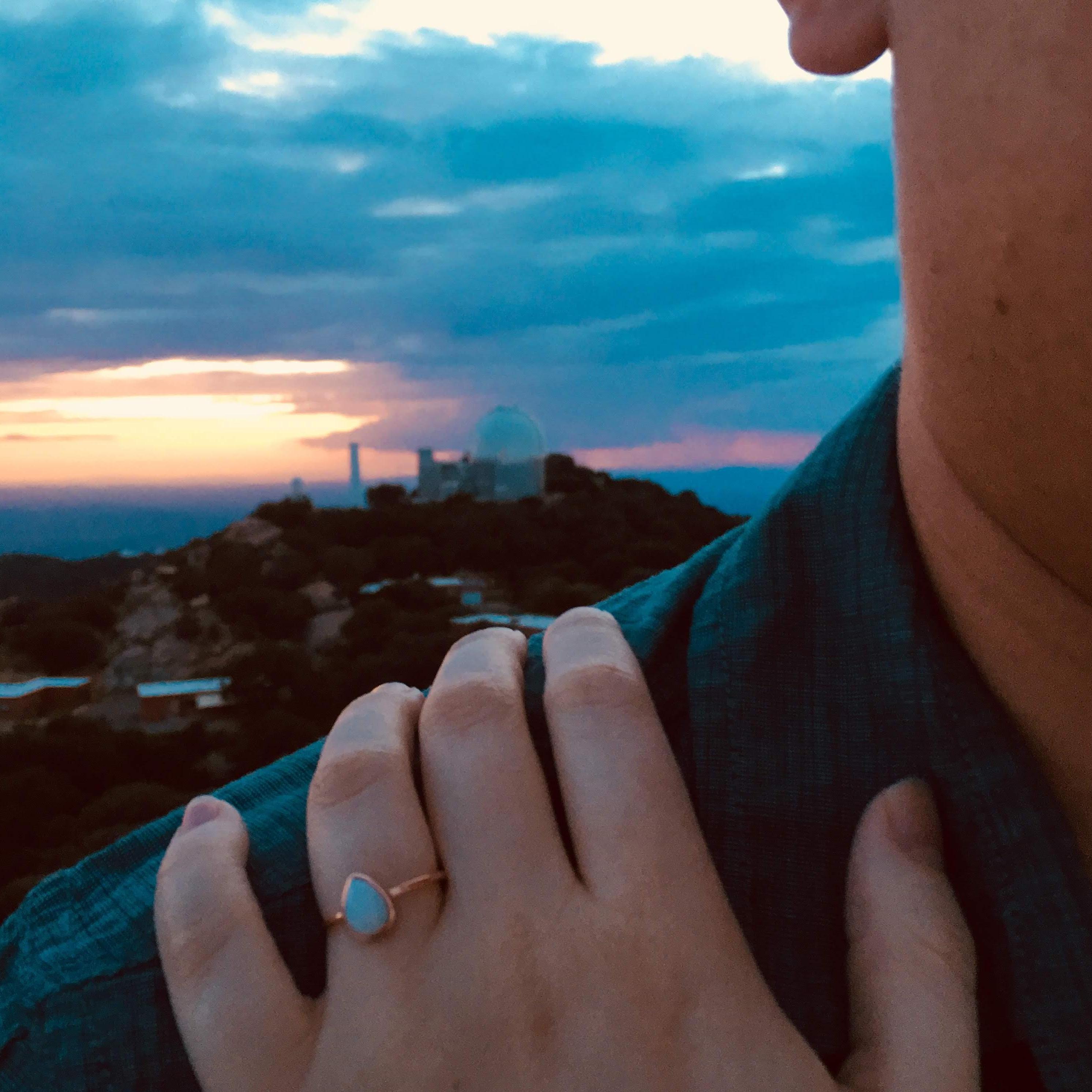 The view from the Top of the World (the tower of the MMP solar telescope at Kitt Peak National Observatory, AZ), where Donald proposed.