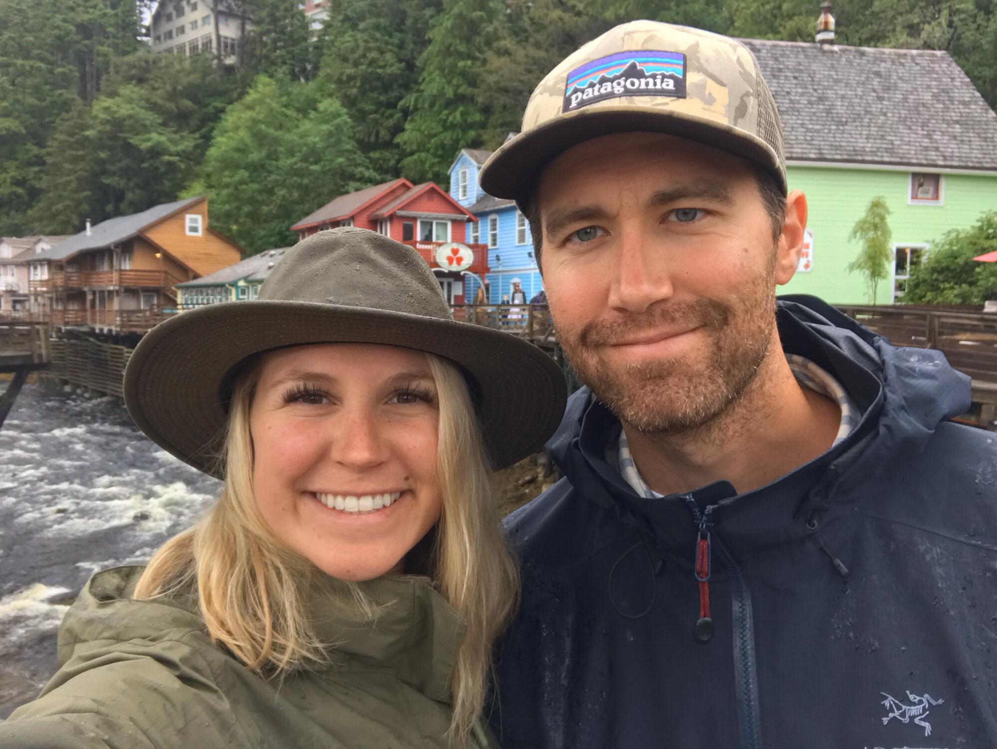 On Creek Street in our new town Ketchikan, Alaska!