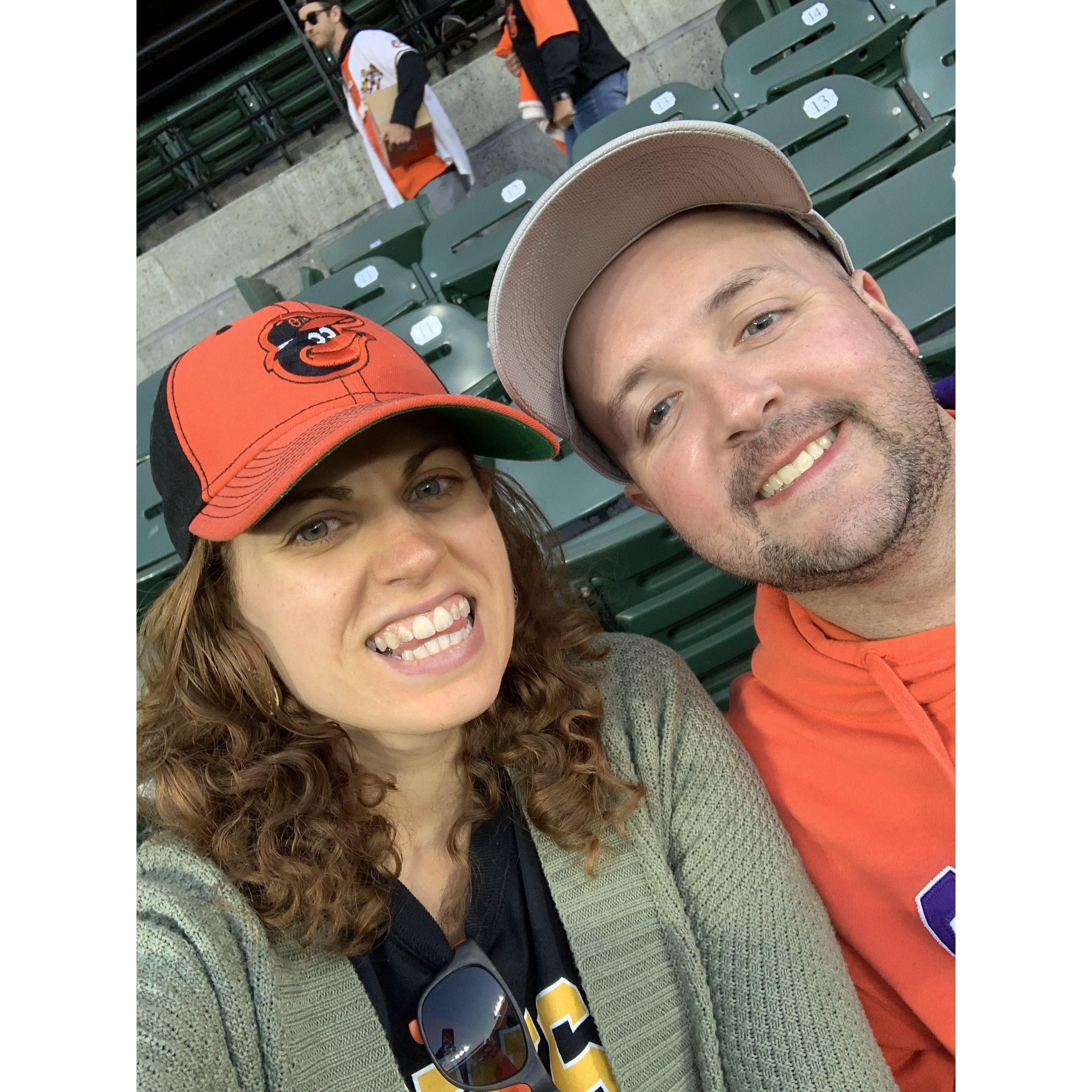 Cheering on the O's!