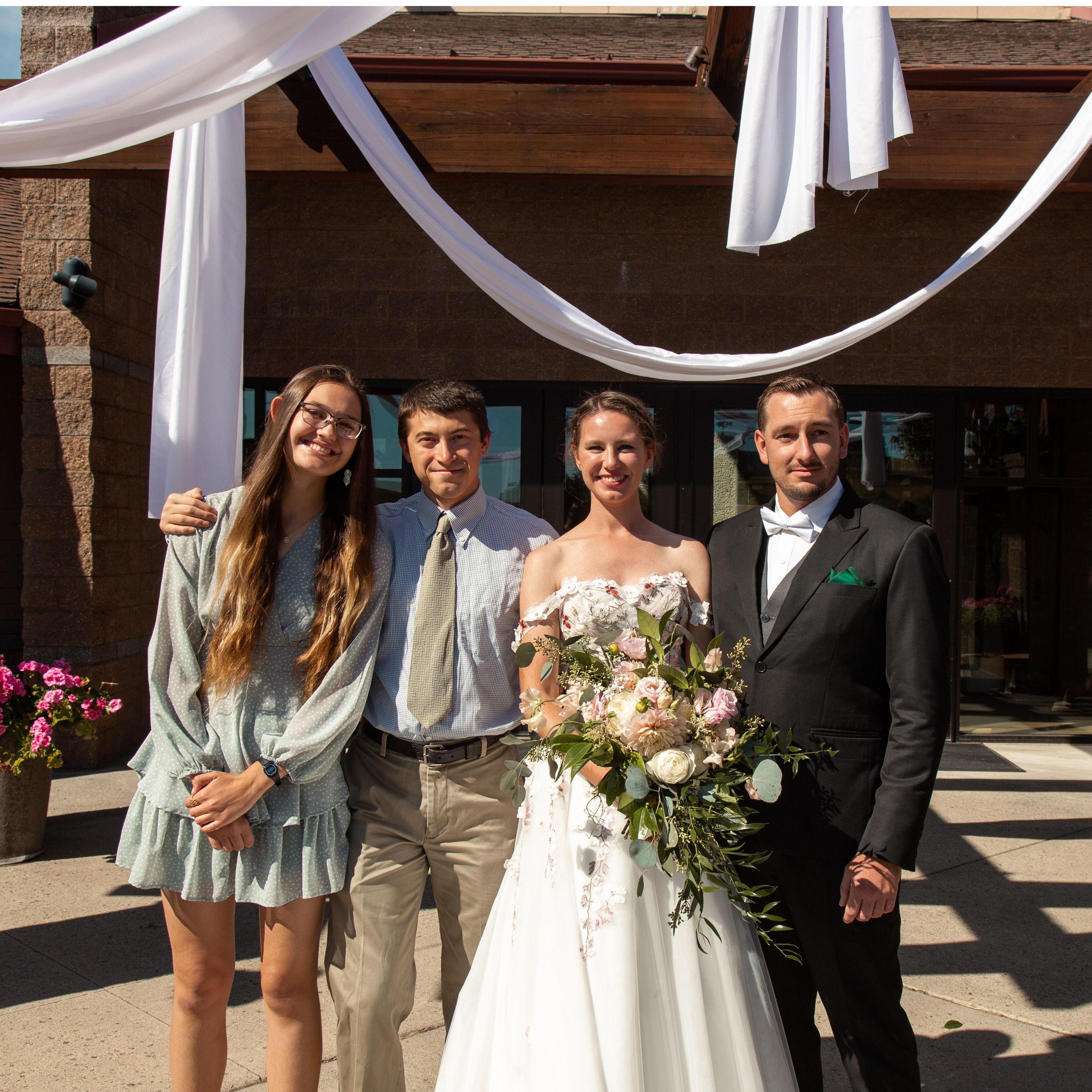 Kaitlyn and Jesais' wedding was the first event we ent to as an official couple!